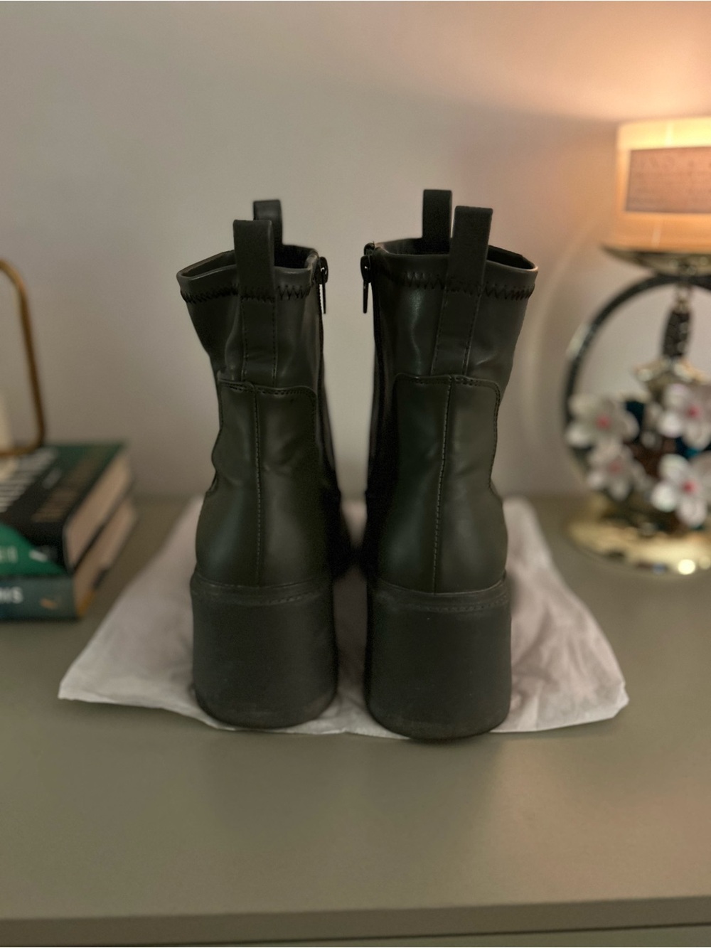 Chunky Heel Ankle Boots - Picture 3 of 5